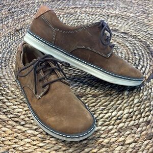 Johnston & Murphy Brown Nubuck Leather Kids Shoes